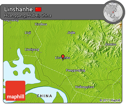 Physical 3D Map of Linshanhe