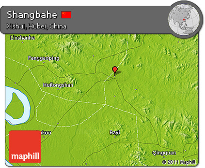 Physical 3D Map of Shangbahe