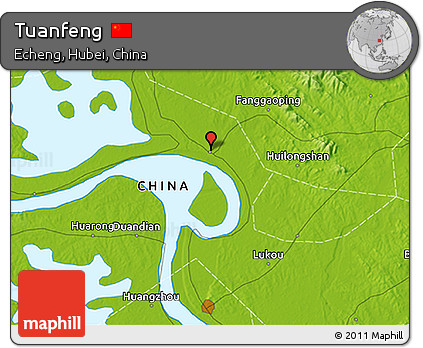 Physical 3D Map of Tuanfeng