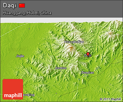 Physical 3D Map of Daqi
