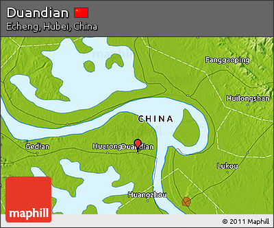 Physical 3D Map of Duandian