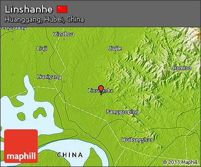 Physical 3D Map of Linshanhe