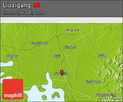 Physical 3D Map of Liuzigang