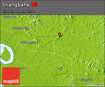 Physical 3D Map of Shangbahe
