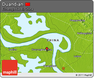 Physical 3D Map of Duandian