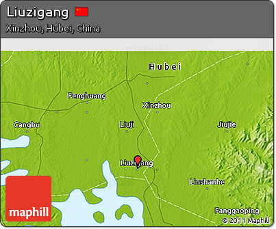 Physical 3D Map of Liuzigang