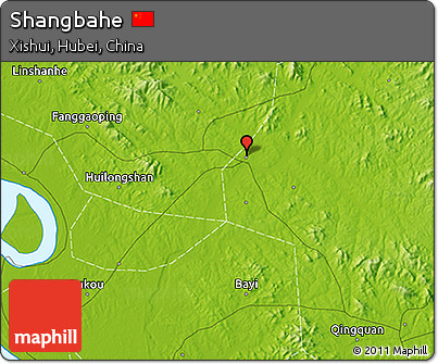 Physical 3D Map of Shangbahe