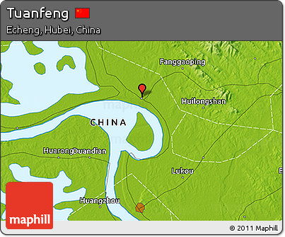 Physical 3D Map of Tuanfeng