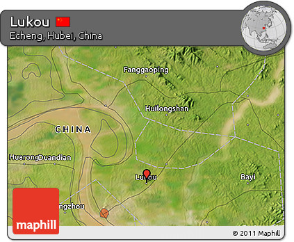 Satellite 3D Map of Lukou