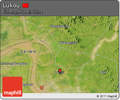 Satellite 3D Map of Lukou
