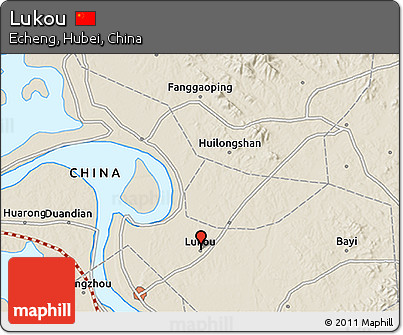 Shaded Relief 3D Map of Lukou