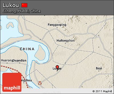 Shaded Relief 3D Map of Lukou