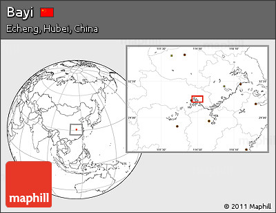 Blank Location Map of Bayi