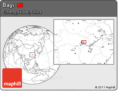 Blank Location Map of Bayi