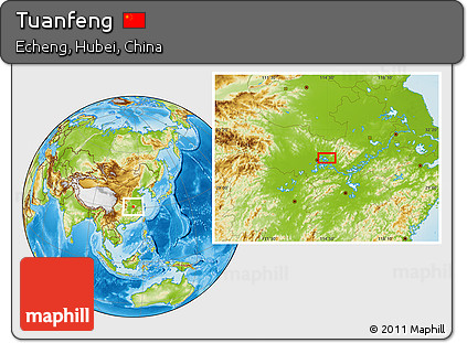 Physical Location Map of Tuanfeng