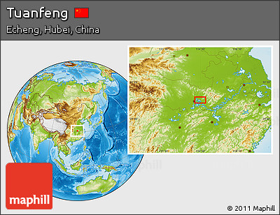 Physical Location Map of Tuanfeng