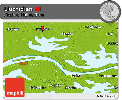 Physical Panoramic Map of Liuzhidian