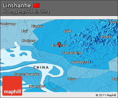 Political Panoramic Map of Linshanhe