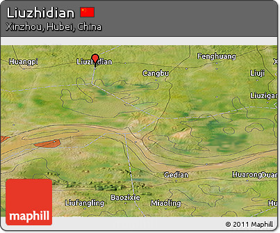 Satellite Panoramic Map of Liuzhidian
