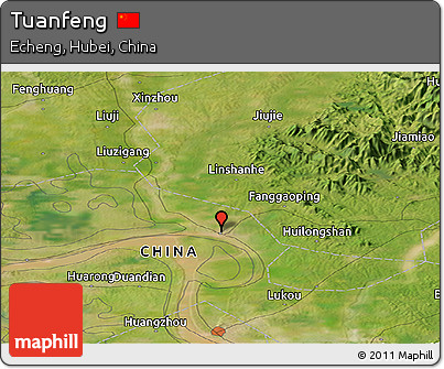 Satellite Panoramic Map of Tuanfeng