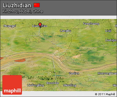Satellite Panoramic Map of Liuzhidian