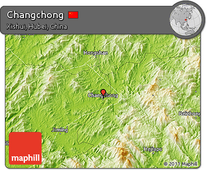 Physical 3D Map of Changchong