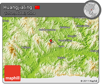Physical 3D Map of Huangjialing