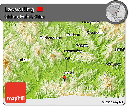 Physical 3D Map of Laowuling
