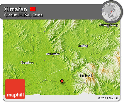 Physical 3D Map of Ximafan