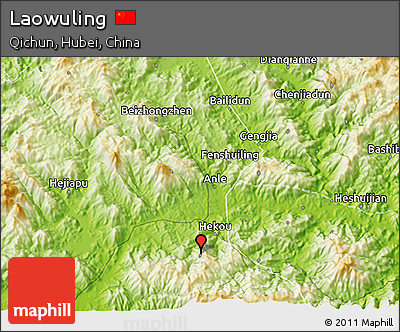 Physical 3D Map of Laowuling