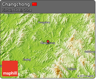Physical 3D Map of Changchong