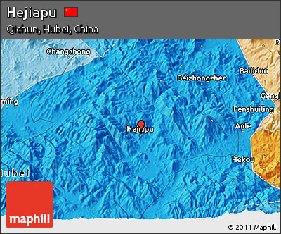 Political 3D Map of Hejiapu