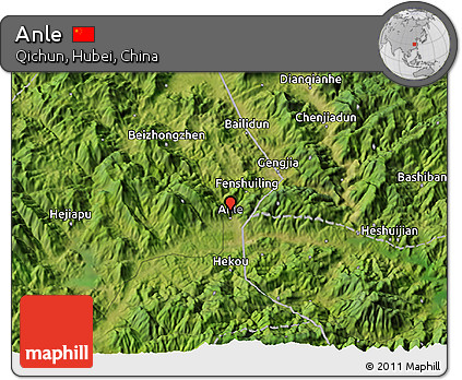 Satellite 3D Map of Anle