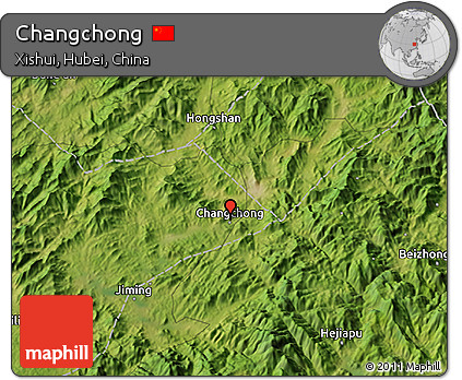 Satellite 3D Map of Changchong