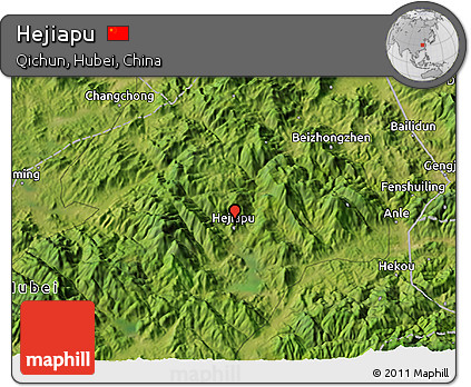 Satellite 3D Map of Hejiapu