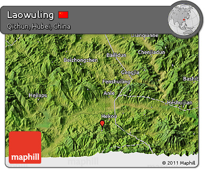 Satellite 3D Map of Laowuling