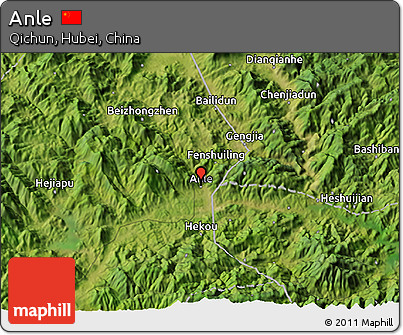 Satellite 3D Map of Anle