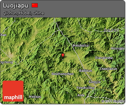 Satellite 3D Map of Luojiapu