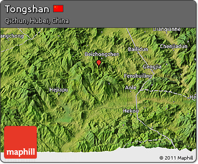 Satellite 3D Map of Tongshan