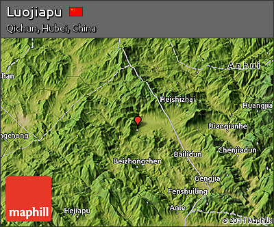Satellite 3D Map of Luojiapu