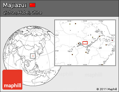 Blank Location Map of Majiazui