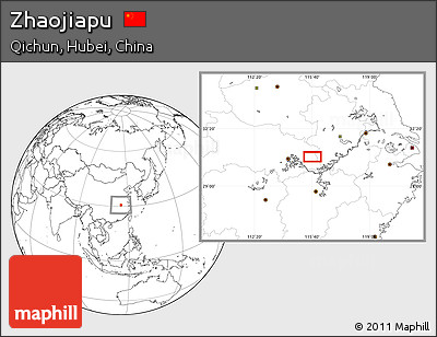 Blank Location Map of Zhaojiapu