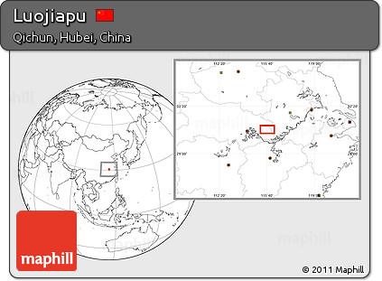 Blank Location Map of Luojiapu