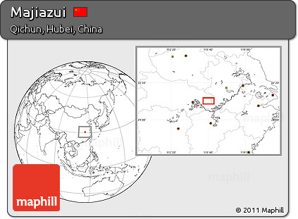 Blank Location Map of Majiazui