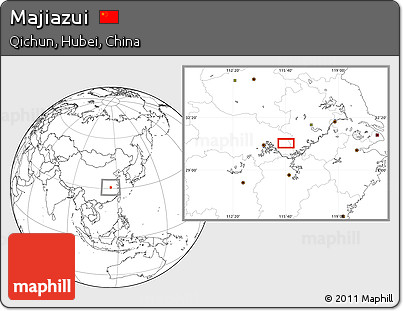 Blank Location Map of Majiazui