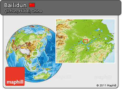Physical Location Map of Bailidun