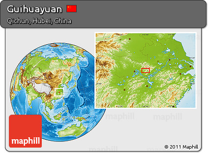 Physical Location Map of Guihuayuan