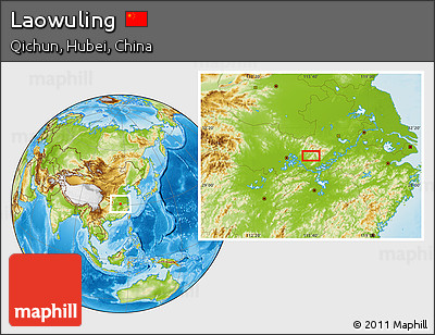Physical Location Map of Laowuling