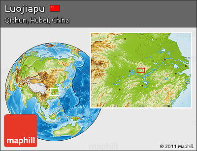 Physical Location Map of Luojiapu