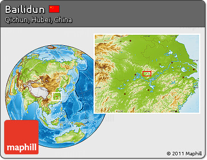 Physical Location Map of Bailidun